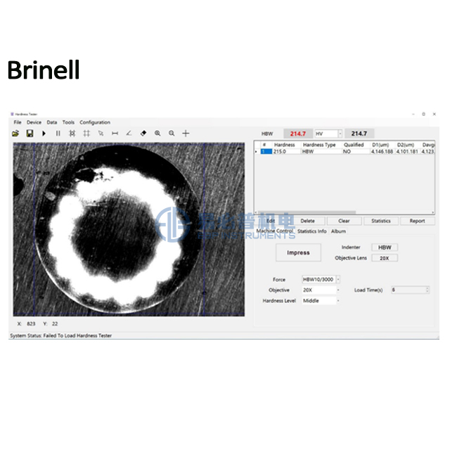 Rockwell Brinell Vickers kết hợp hệ thống phần mềm kiểm tra độ cứng